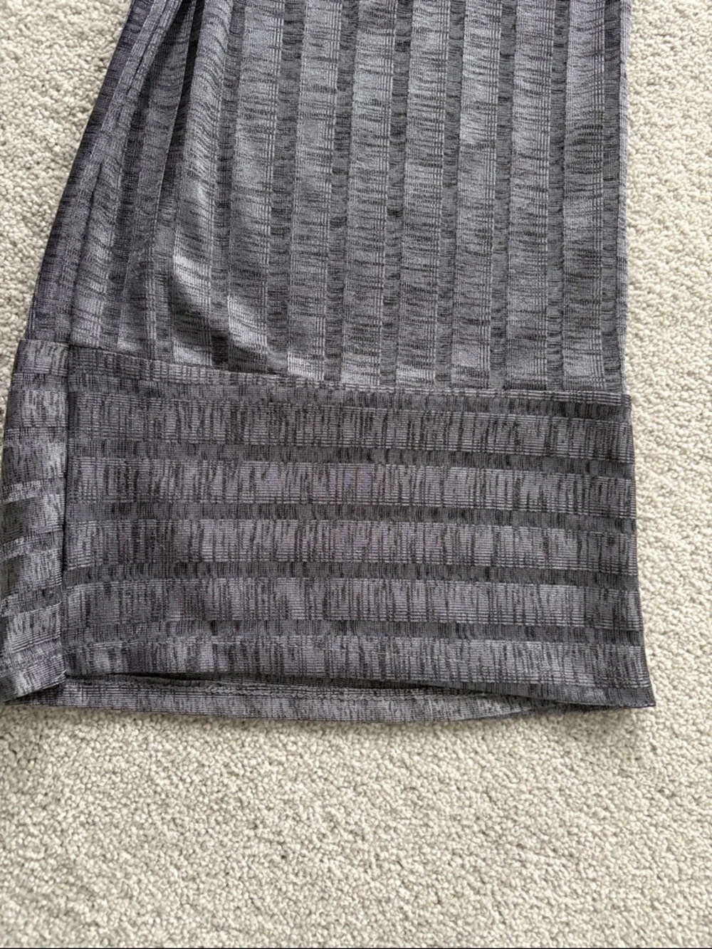 Zara Wide-Leg Ribbed Culotte Pants in Charcoal - Picture 5 of 5